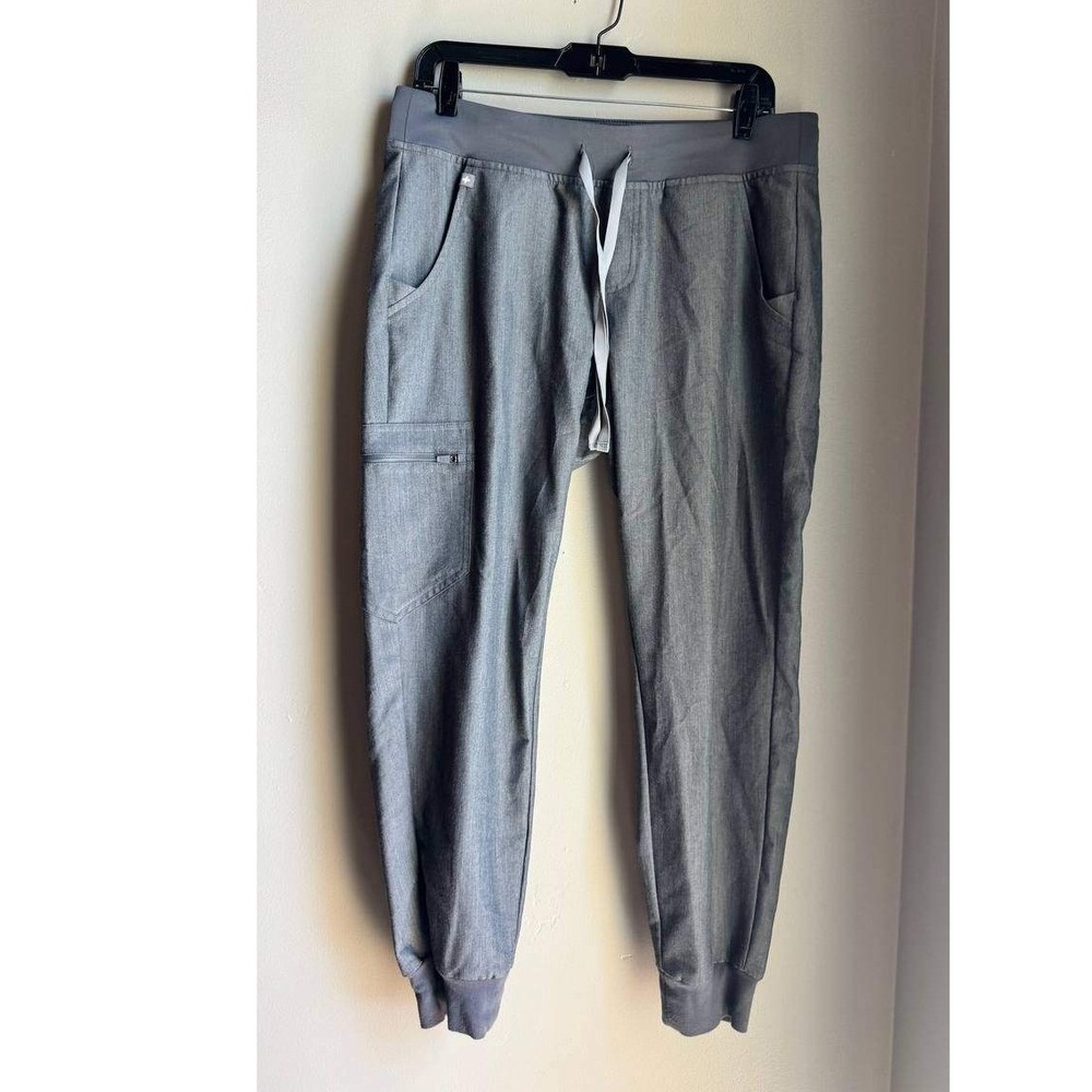 FIGS Technical Collection Gray Scrub Jogger Pants M Athleisure Clean Girl Comy
